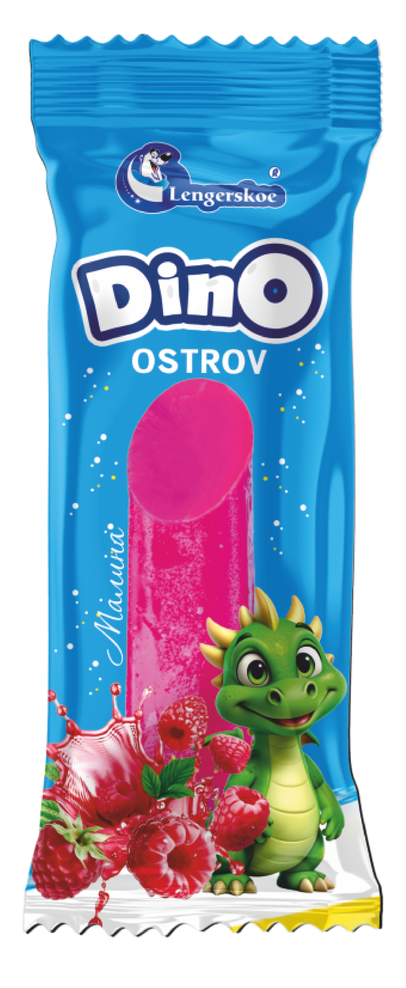 «Dino Ostrov» фруктовый лед со вкусом малины 80г