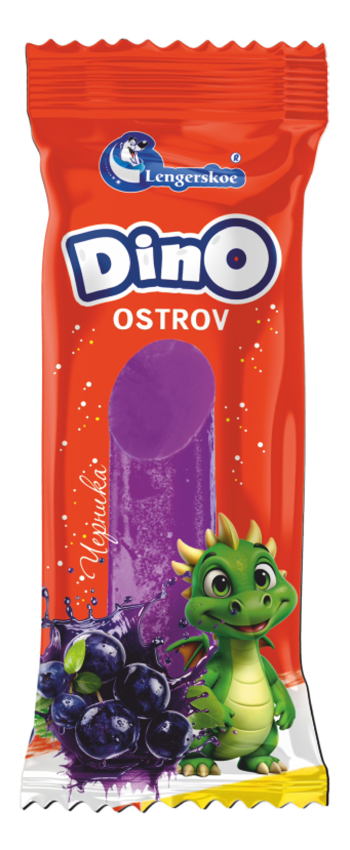«Dino Ostrov» фруктовый лед со вкусом черники 80г