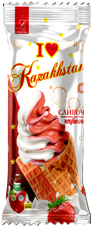 «I Love Kazakhstan» Сливочное Клубничное 100г