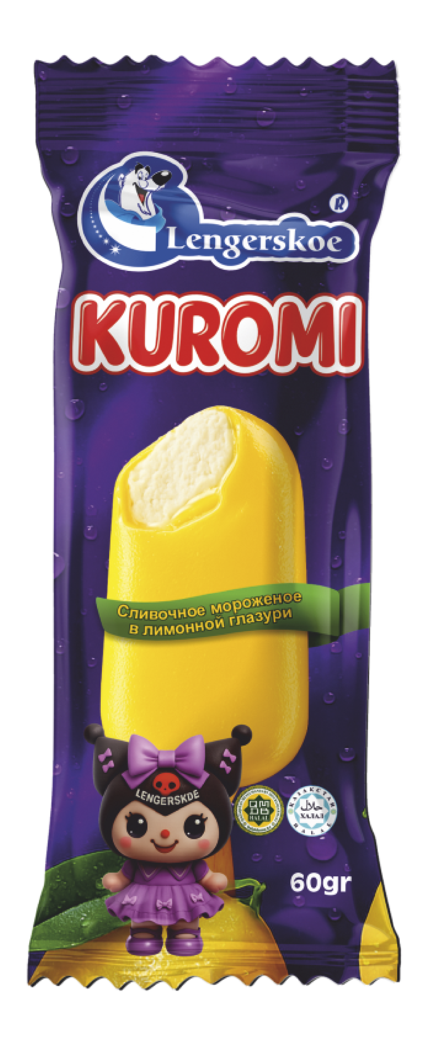 «Kuromi» эскимо в лимонной глазури 80г